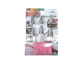 Pack 6 picos acero con manga 